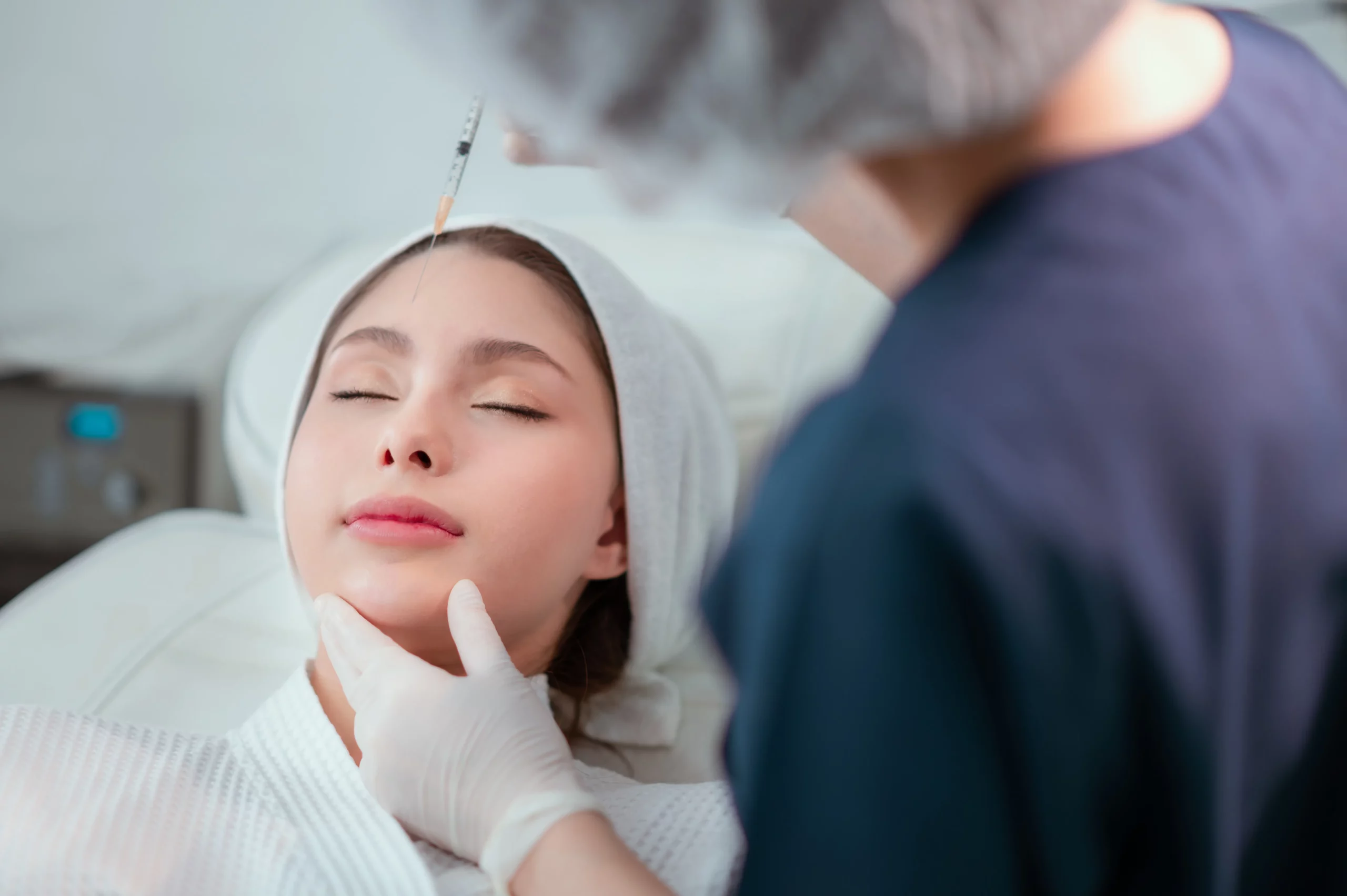 Young Woman Getting A Botox Injection in Beverly Hills, CA | Maven Medispa
